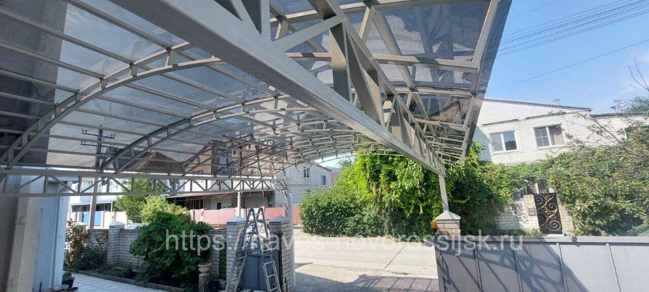 навесы в новороссийске из поликарбоната